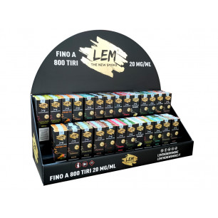 Espositore per sigarette elettroniche LEM 28 gusti