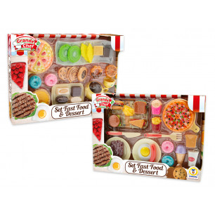 Set fast food e dessert con accessori in 2 modelli