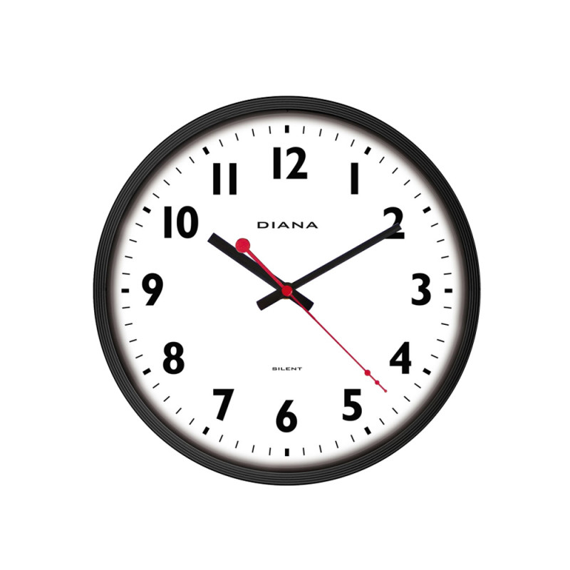 Orologio da muro Nero diametro 30 cm