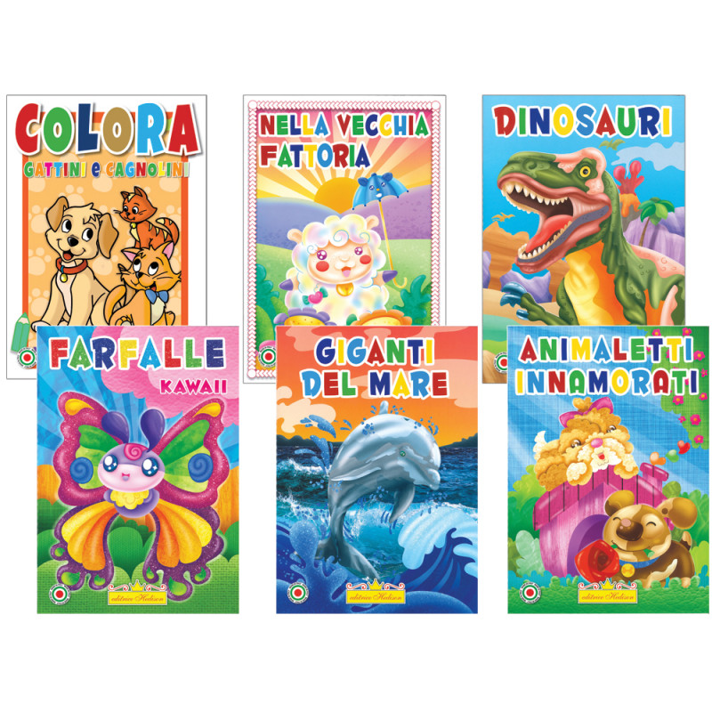 Libri da colorare linea Natura