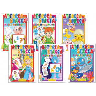 Libri da colorare linea Attacca e Stacca