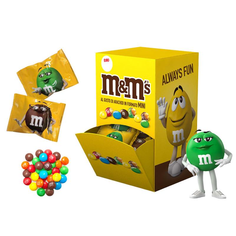 Espositore bocca di lupo M&M da 60 buste da 20 g