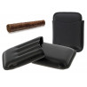Astuccio portasigari per 4 mezzi toscani col. Nero