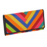 Portafoglio donna DNUP grande in pelle con inserti multicolor colori assortiti