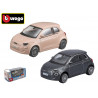 Modellini Bburago auto Fiat 500E scala 1:43 die cast display 24 pz