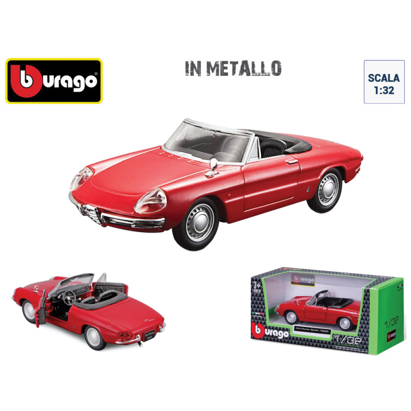 Modellino Bburago Alfa Romeo Spider (1966) scala 1:32