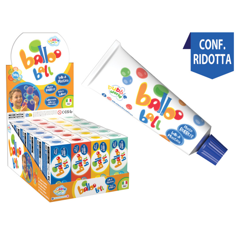 Bolle di plastica Balloo Ball espositore 24 pz