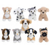 Peluche Pelux cani e gatti cm. 18 in espo 9 pezzi