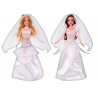 Bambola fashion con abito da sposa 2 ass.ti