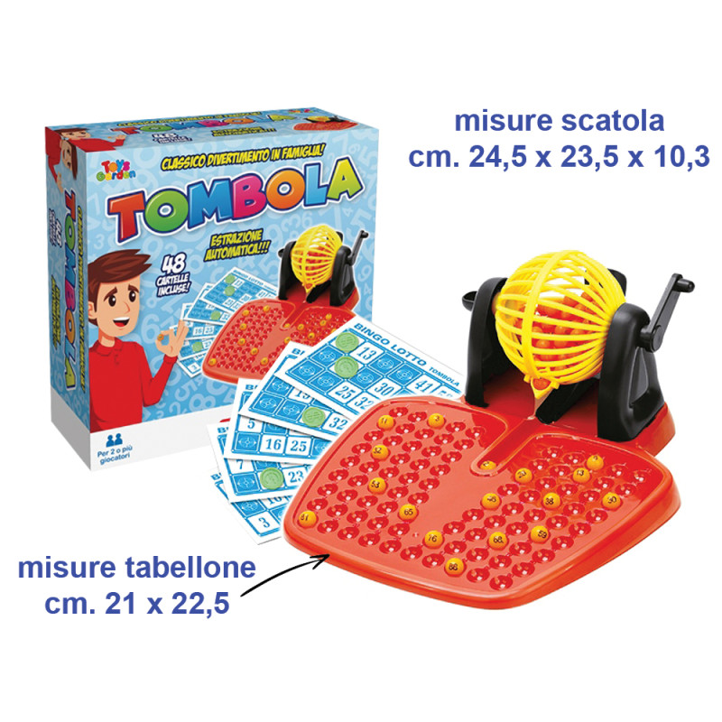 Tombola ad estrazione automatica con 48 cartelle