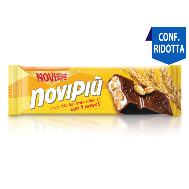 Barrette Novi più Fondente bianco e 5 cereali