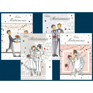 Biglietti felice Matrimonio arcobaleno