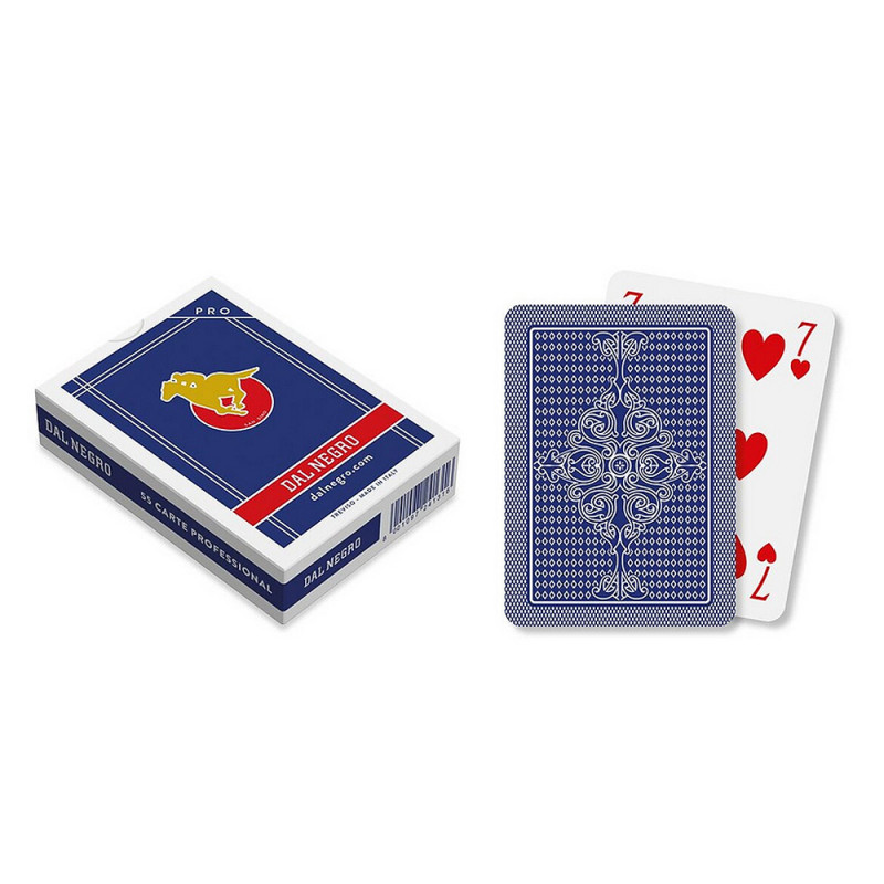 Carte da gioco Dal Negro Poker San Siro BLU A1 in plastica