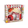 Pentoline rosse giocattolo con accessori