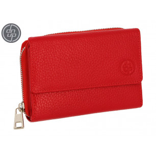 Portafoglio donna DNUP in pelle con bottone colori assortiti