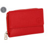 Portafoglio donna DNUP in pelle con bottone colori assortiti