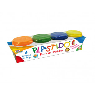 Pasta da modellare Plastidò set 4 barattoli da 56 gr. pezzo a set