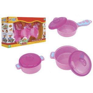 Scatola pentoline giocattolo con coperchi tot 6 pz