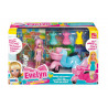 Bambola Mini Evelyn con scooter e 3 vestiti