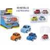 Mini auto a retrocarica con scatola impilabile display 18 pz