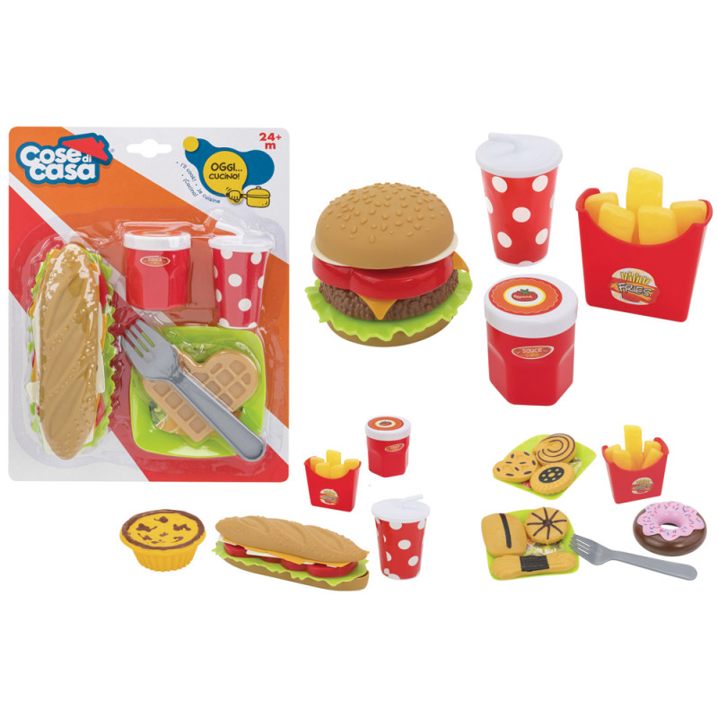 Blister fast food con accessori 4 ass.ti