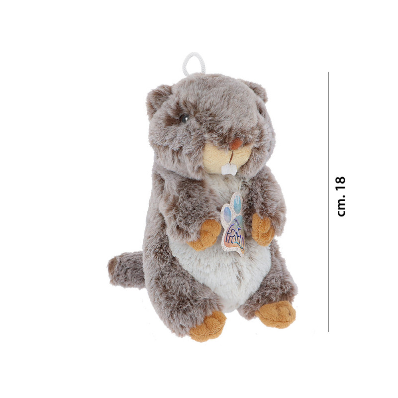 Peluche marmotta cm. 18