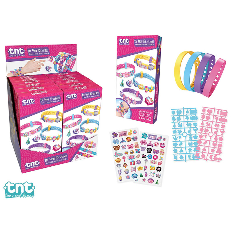 Set Crea i tuoi braccialetti display 12 pz