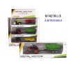 Mezzi agricoli in metallo con rimorchio display 9 pz in 3 ass.ti