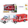 Ambulanza di emergenza a frizione con luci e suoni 2 ass.ti