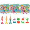 Blister 2 bamboline sirenette con accessori 3 ass.ti
