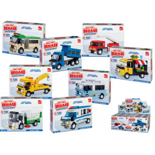 Set costruzioni city traffic 8 ass.ti