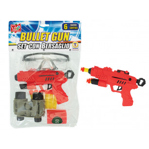 Busta pistola con dardi, binocolo e accessori