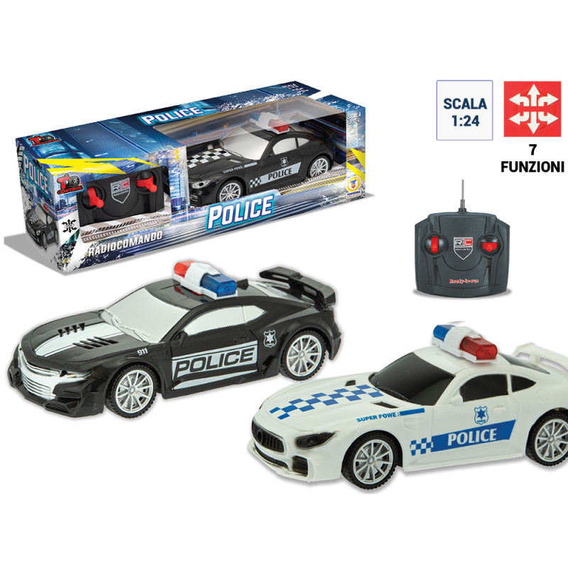 Radiocomando auto Police 7 funzioni scala 1:24