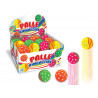Palline rimbalzine neon con stelle cm. 6,3 display 24 pz