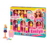 Playset mini Evelyn 4 bambole con accessori