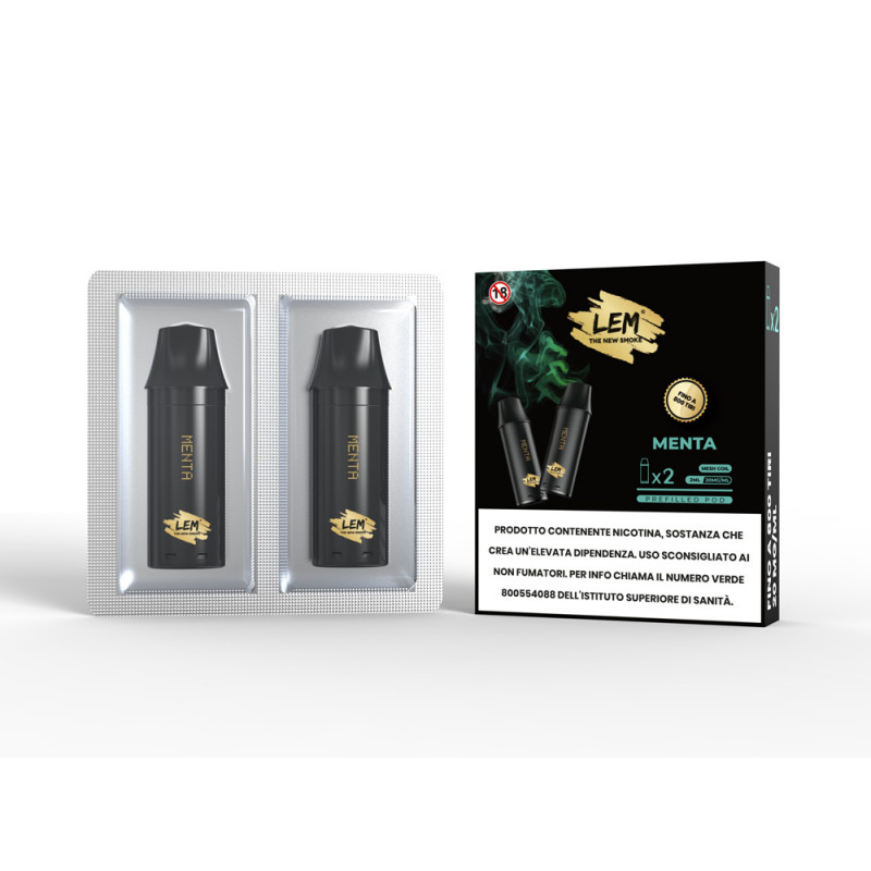 LEM 2 Pod Menta 2 ml  prezzo ad astuccio da 2 pod