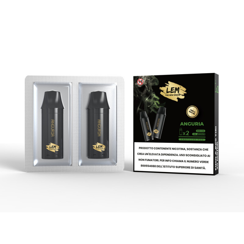 LEM 2 Pod Anguria 2 ml  prezzo ad astuccio da 2 pod