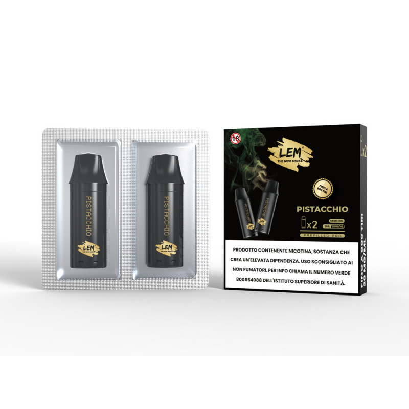 LEM 2 Pod Pistacchio 2 ml  prezzo ad astuccio da 2 pod