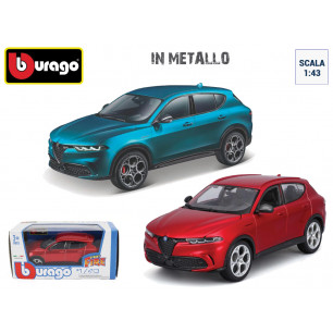 Modellini Bburago auto Alfa Romeo Tonale scala 1:43 die cast display 24 pz