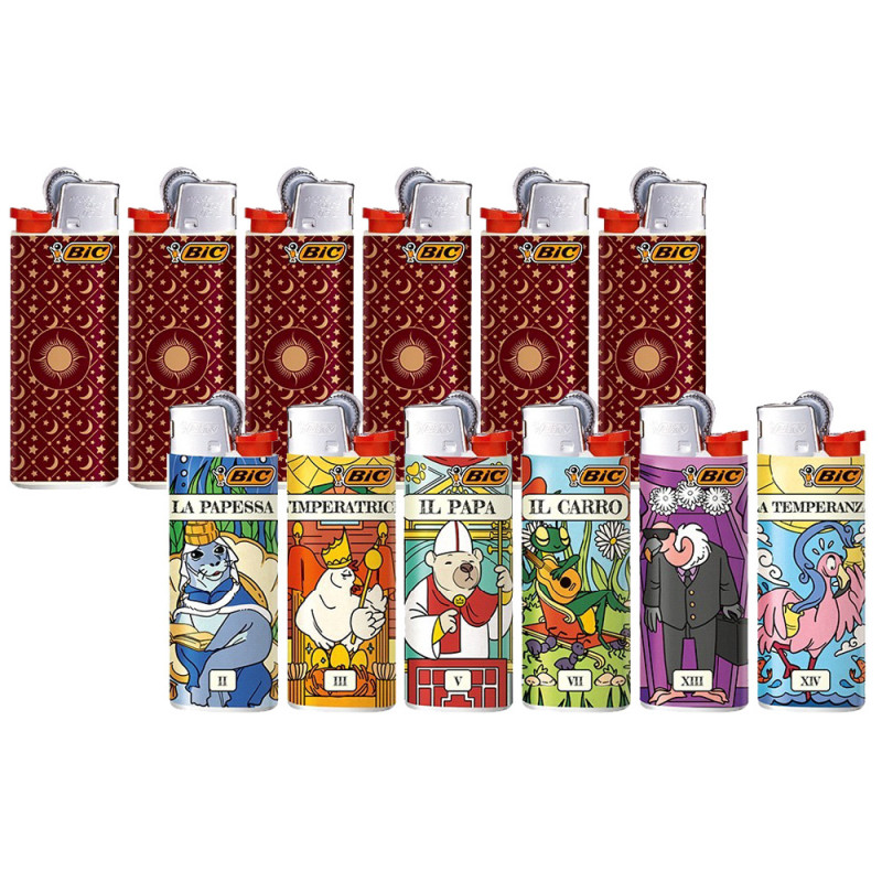 Accendini Bic J25 Mini decoro Taropets 3