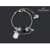 Bracciale Navigare Donna charms e ciondoli pietre verdi