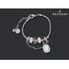 Bracciale Navigare Donna charms e ciondoli pietre bianche