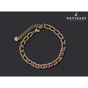 Bracciale Navigare donna catenella dorata mod C