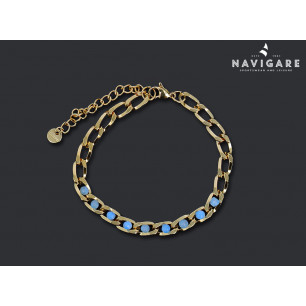Bracciale Navigare donna catenella dorata mod D