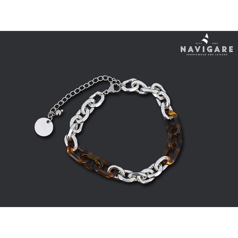 Bracciale Navigare donna catenella decorata mod B