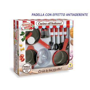 Set pentoline rosse con accessori