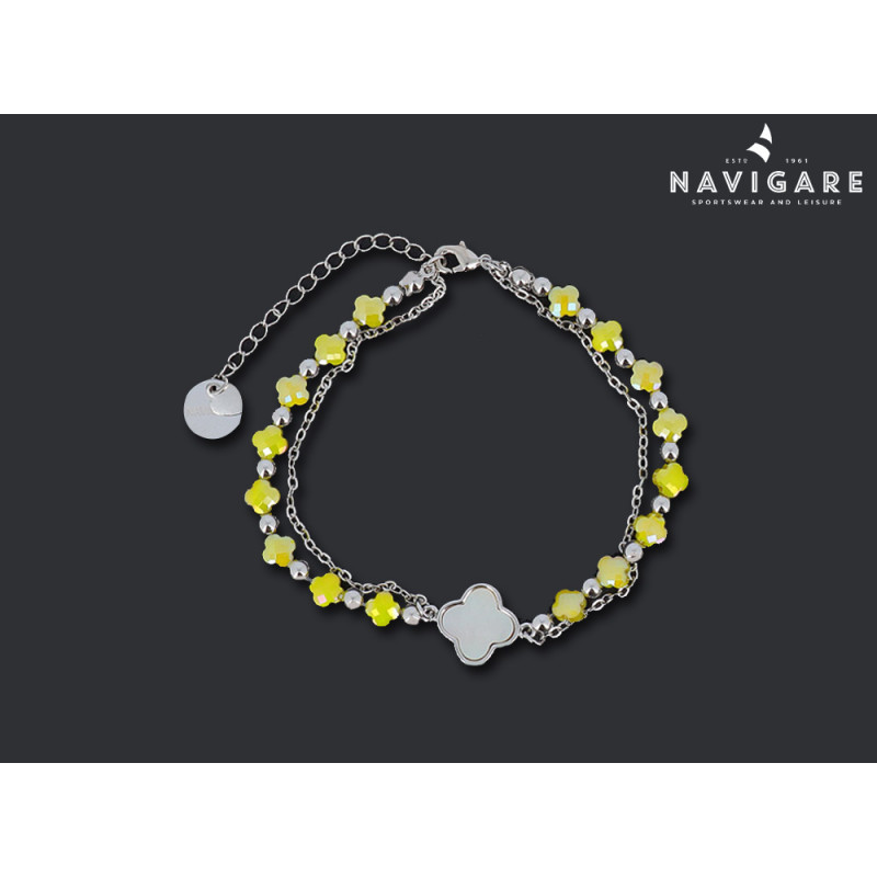 Bracciale Navigare donna a catenella e perline colorata A