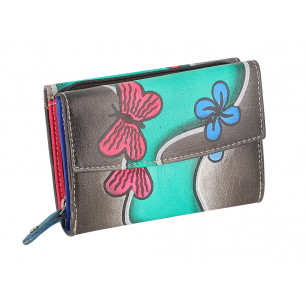 Portafoglio Paint donna con 2 scomparti colori assortiti 
