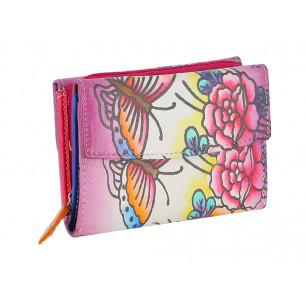 Portafoglio Paint donna con 2 scomparti colori assortiti 