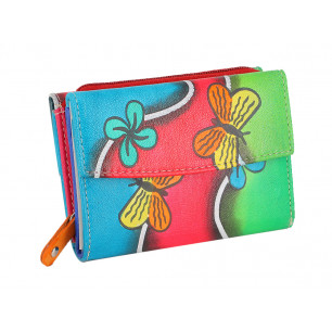 Portafoglio Paint donna con 2 scomparti colori assortiti 